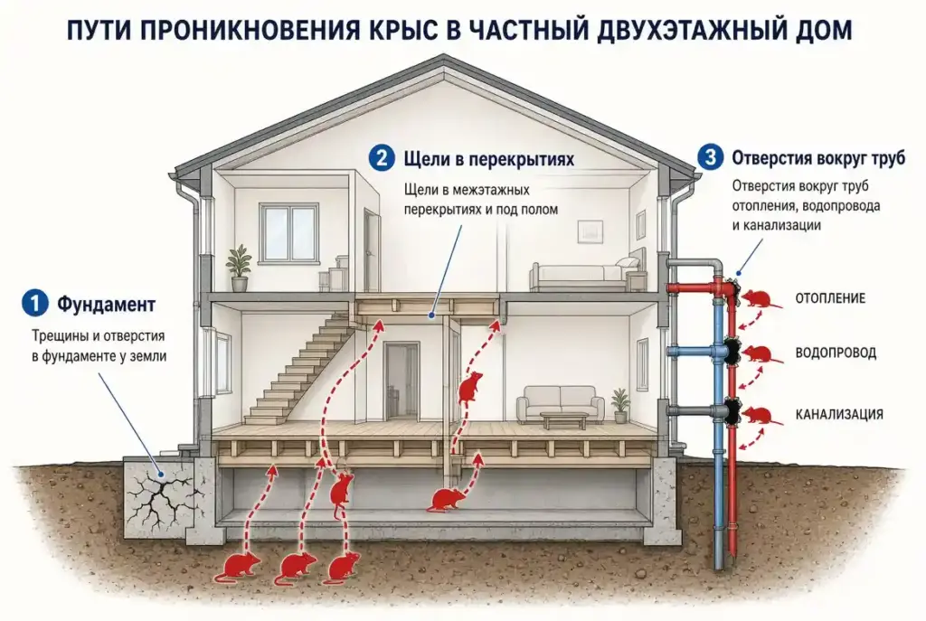 Как избавиться от крыс в частном доме: пошаговое руководство